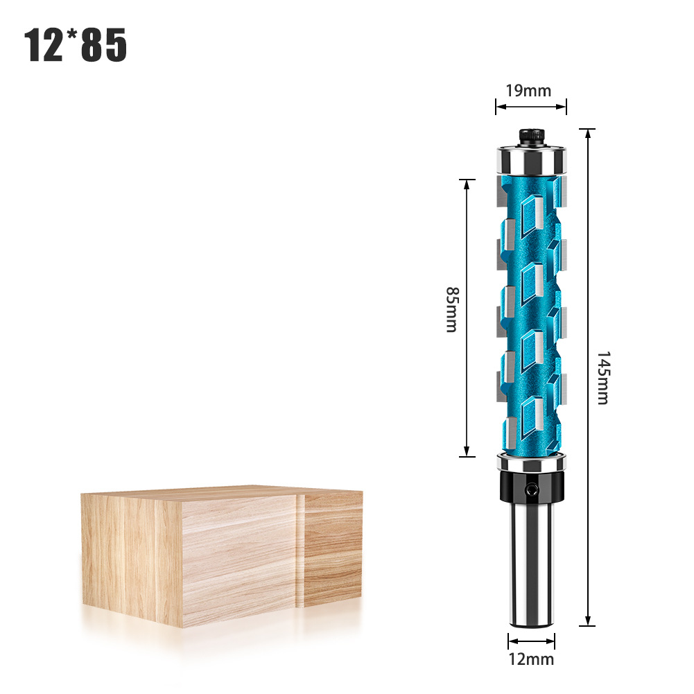 Carpintería doble rodamiento recorte espiral cuchillo recorte cuchillo abandonado fresa rodamiento perfil CNC herramienta de talla