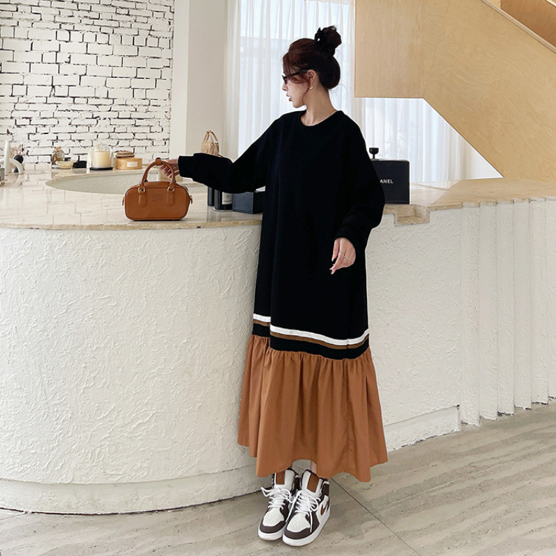   秋  L-3XL 大きいサイズ ワンピース