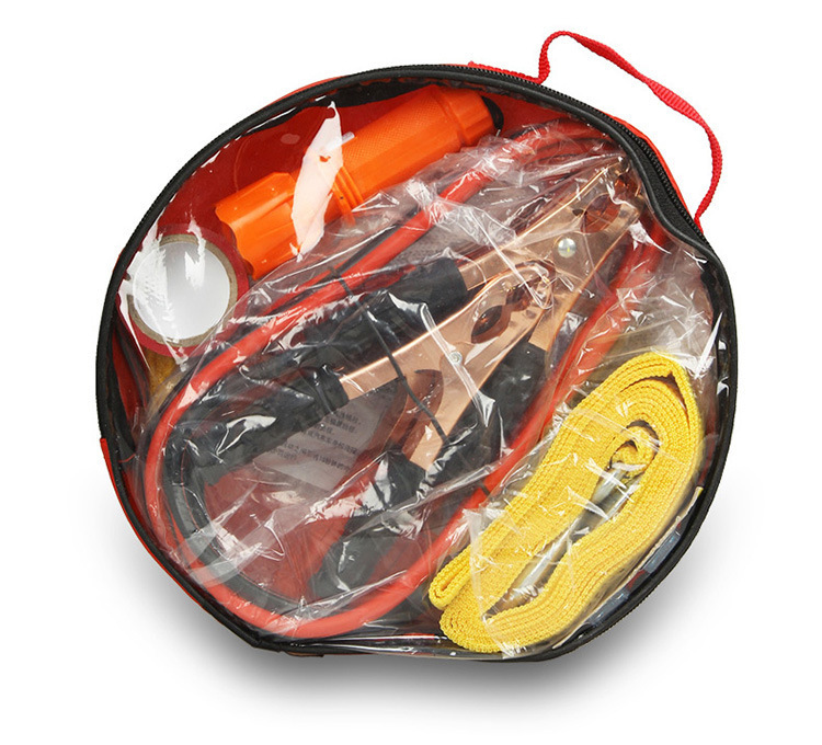 Car Emergency Kit, Small Portable Car Emergency Rescue Tool, Round Bag, Car Fire Extinguisher, Multi-Functional First Aid Kit