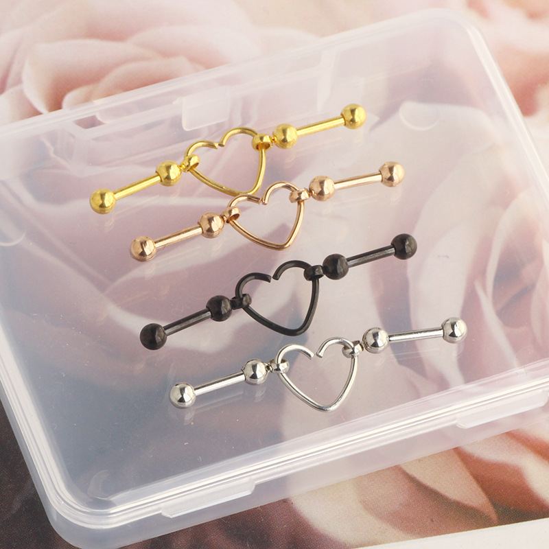 Labret piercing jewelry detail image