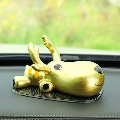 Car ornaments, Car Ornaments Personalized Creative Cute - golden-fawn-water-drop-non-slip-mat