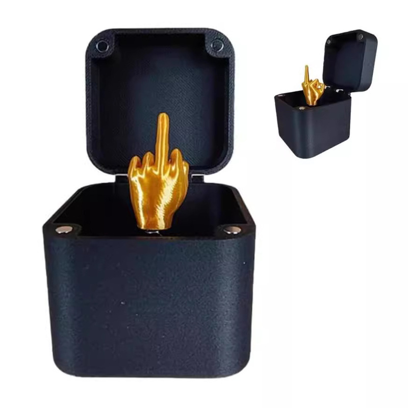 Cross-Border Middle Finger Gift Box Gift Box Annoying Gift Box Christmas Prank Toy Cross-Border Middle Finger Gift Box Gift Box Annoying Gift Box Christmas Prank Toy