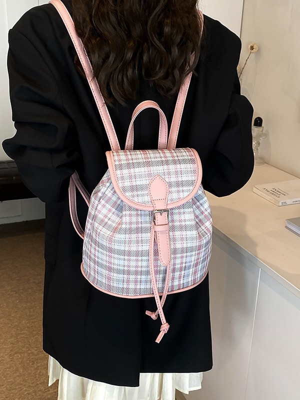 Backpack for women, fashionable niche design, hand-held Korean version backpack, high-end feeling, bucket bag, trendy_voghion.com