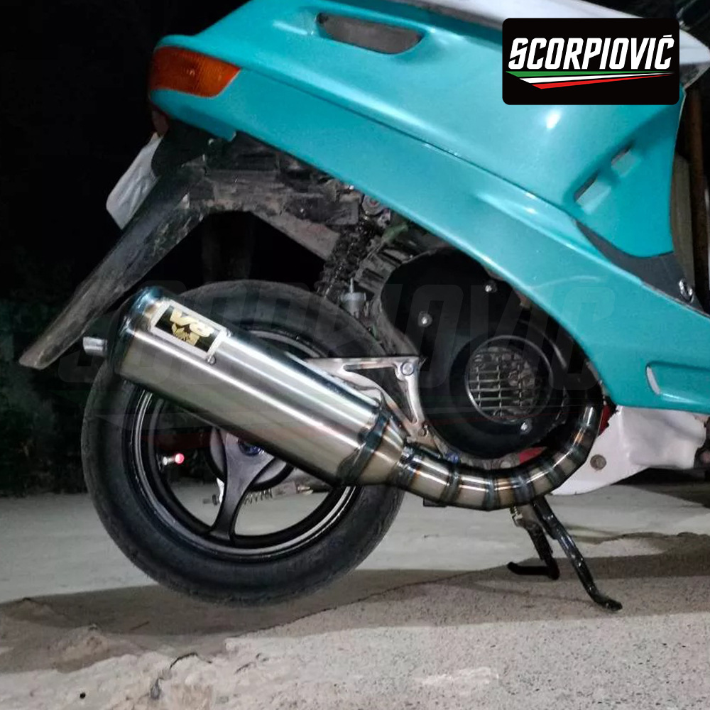 Taiwan V8 manual exhaust pipe JOG50 JOG90 sail AF18 AF27 DIO50 for 70-90CC