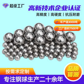 碳钢钢球厂家磁铁可吸碳3mm25.4mm实心滚珠精密钢珠钢制轴承钢球