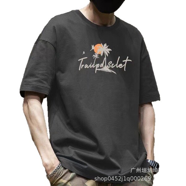 Cotton summer short sleeve T-shirt