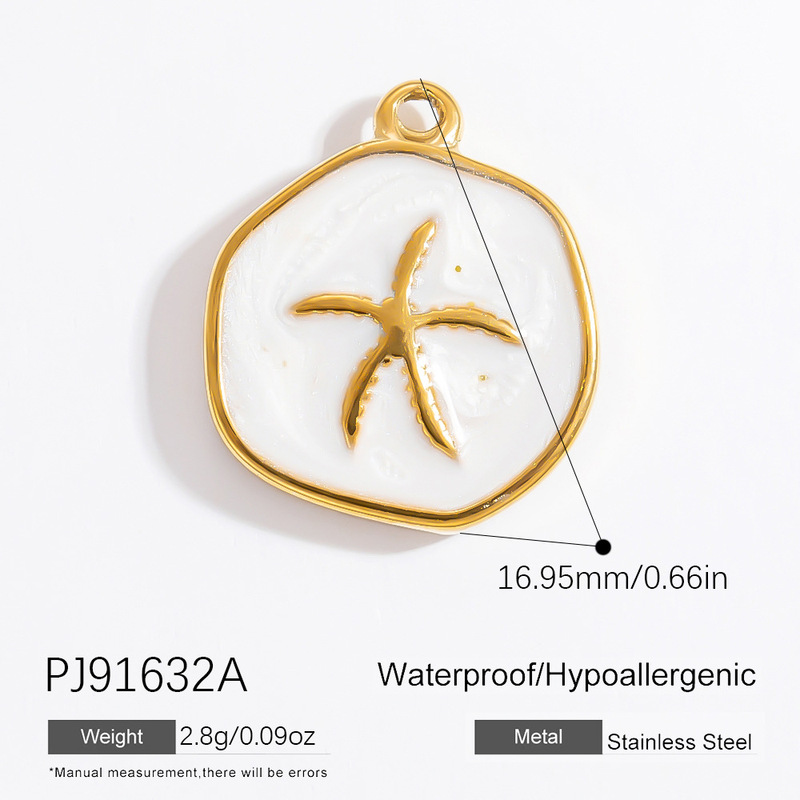 クロスボーダーステンレス鋼 DIY ジュエリーアクセサリー小魚愛ペンダントシングルペンダントオーシャンドリップオイル非退色ジュエリー|undefined