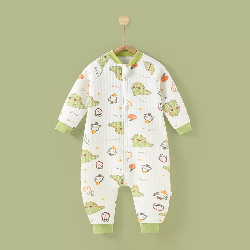 婴儿睡袋春秋冬款恒温四季通用儿童纯棉防踢被分腿宝宝睡袋