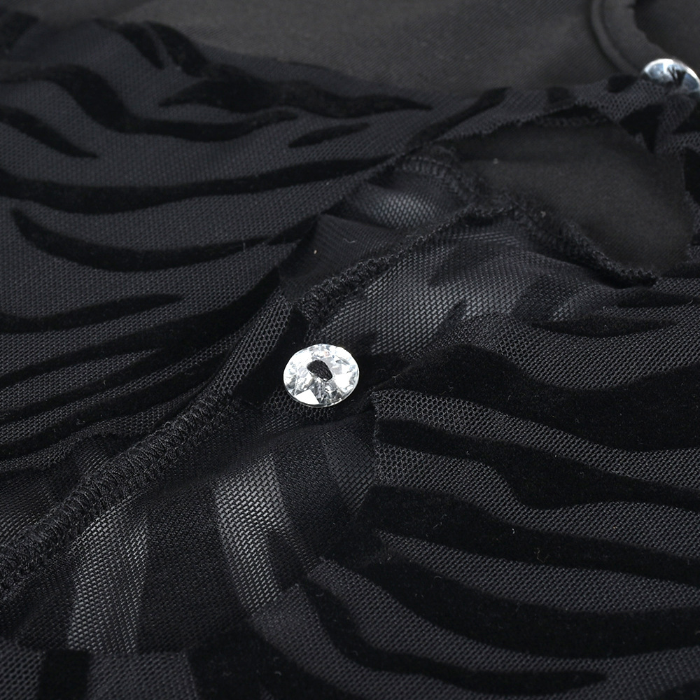 Peek-a-Boo Zebra Print Mini Dress