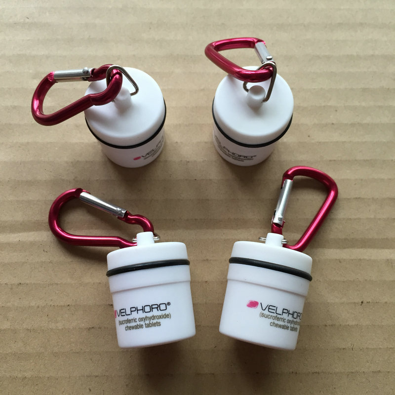 迷你药盒带登山扣 登山扣药盒 防水桶形药盒 带密封圈螺纹药盒