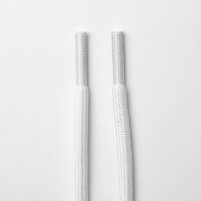 Large white round shoelaces