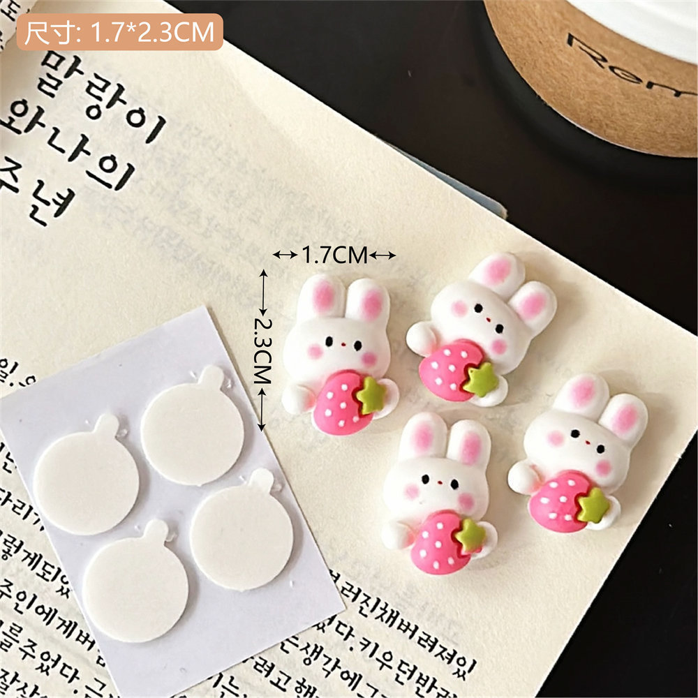 Hecho a mano DIY dibujos animados lindo PVC pegamento flexible parche pegatinas decorativas creativo teléfono móvil Shell pegatinas bolsa pegatinas horquilla accesorios lindo