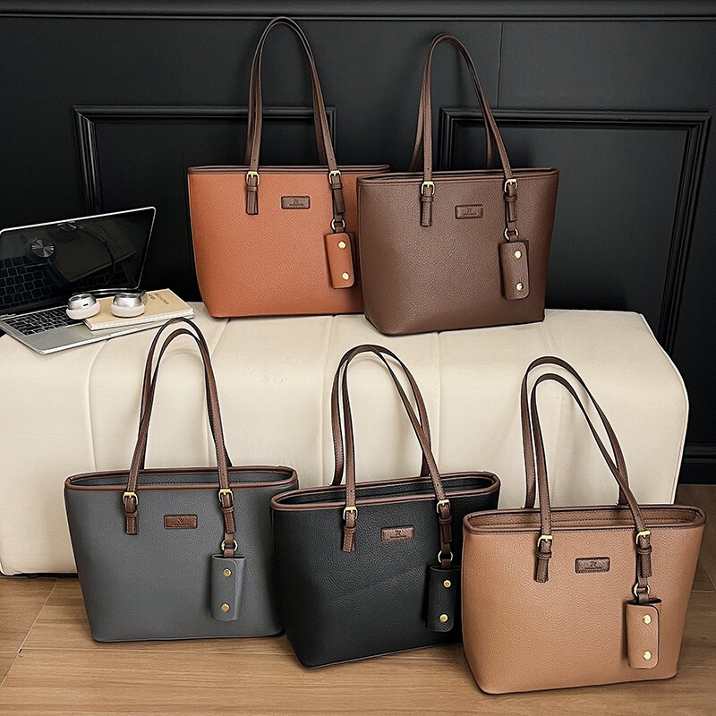 2025 Cross-Border New Fashion Retro Large-Capacity Shoulder Bag High-End Commuter Casual Handbag Tote Bag for Women