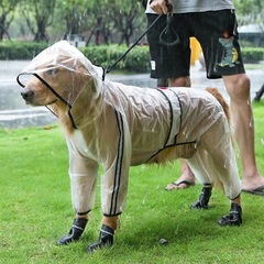 ペット用春夏雨季レインコート 小型犬・中型犬・大型犬用 防水 犬用 夏用 卸売 ゴールデンレトリバー 大型ペット用レインコート