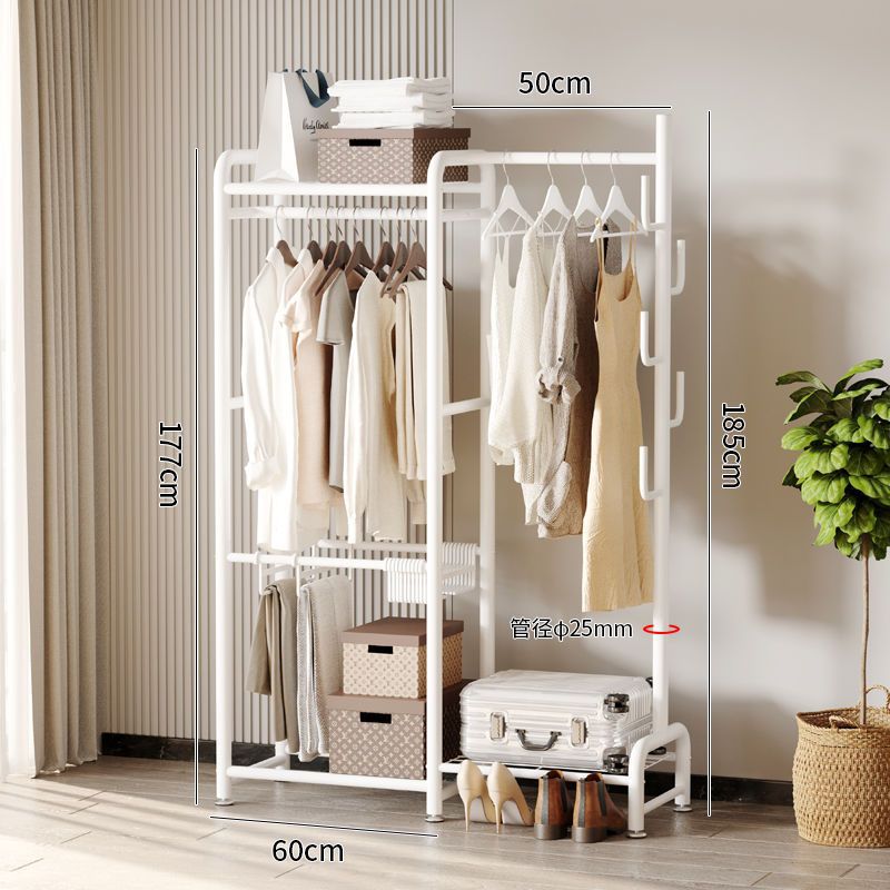 싱글 폴 + 바지 랙 + 긴 의류 area-60cm 우아한 화이트