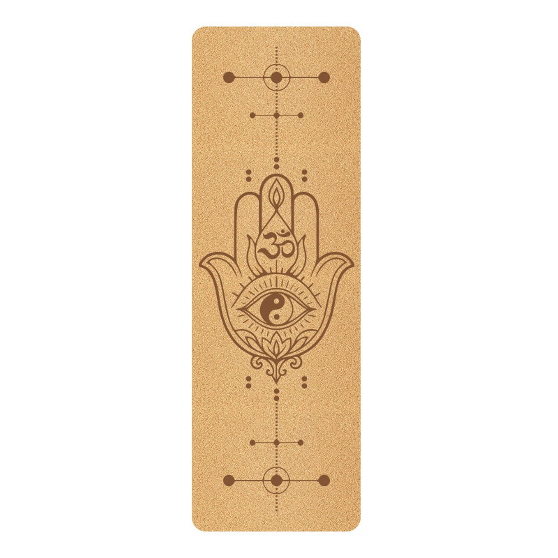 Коврик для йоги из корка, интенсивный, нескользящий, TPE, фитнес-пэдсы, тонкий экологичный коврик для йоги, оптовая поставка