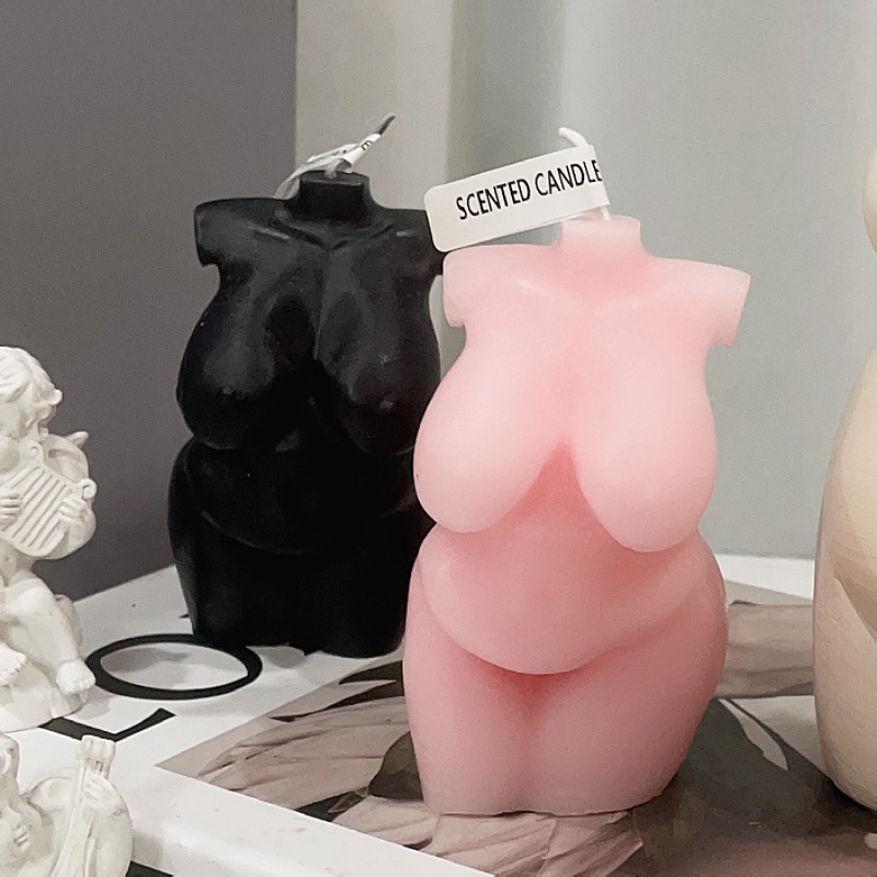 胖女人香薰蠟燭 跨境外貿推薦女性身體擺件女體人體香味蠟燭批發