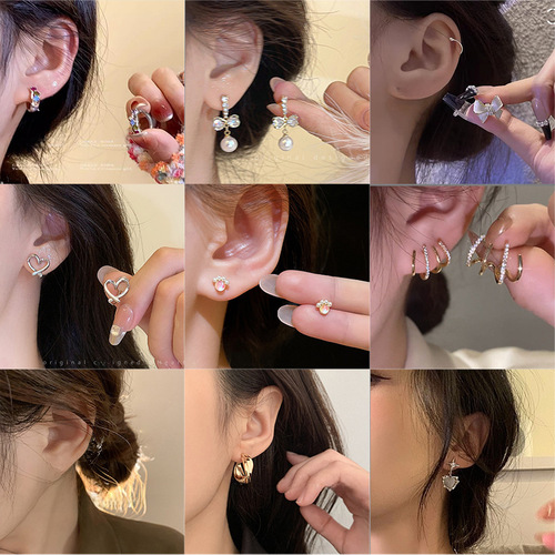 S925 Silver Needle Flowery Pearl Earrings for Women, Unique and High-End Long Butterfly Earrings, Light Luxury and Elegant Ear Decor for Wholesale