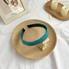 Demi-season knitted non-slip headband with pigtail, retro hair accessory, South Korea, french style, wholesale