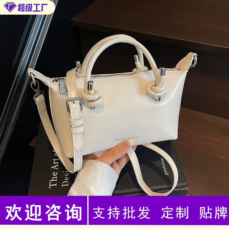 Нишевая ретро-сумка, маленькая сумка-тоут для женщин, новинка 2025 года, простая сумка-пельмень, модная сумка через плечо