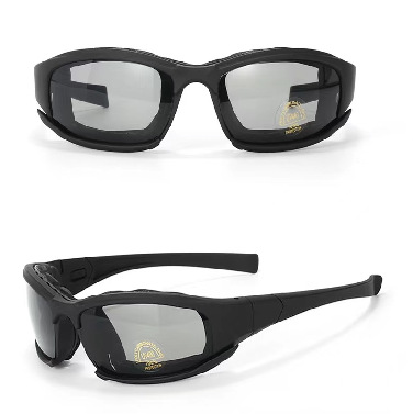 X7CS Taktiske polariserte skytebriller, sportsbriller, øyebeskyttelse, vindskjerm, kjøring, støvtett og UV-bestandig, øyne_voghion.com