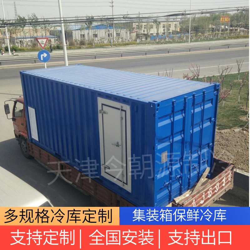 移动冷库6米20尺集装箱冷库小型水产保鲜海鲜运输食品快速制冷