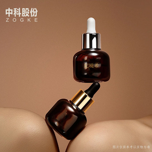 创意款20ml30ml蛋糕滴管玻璃瓶精华液化妆品包装分装精油瓶