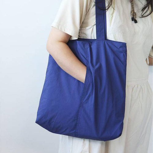 Pure Color Japanese Nylon Single Shoulder Bag, Minimalist Large Capacity Casual Crossbody Bag, Casual Crossbody Tote Bag