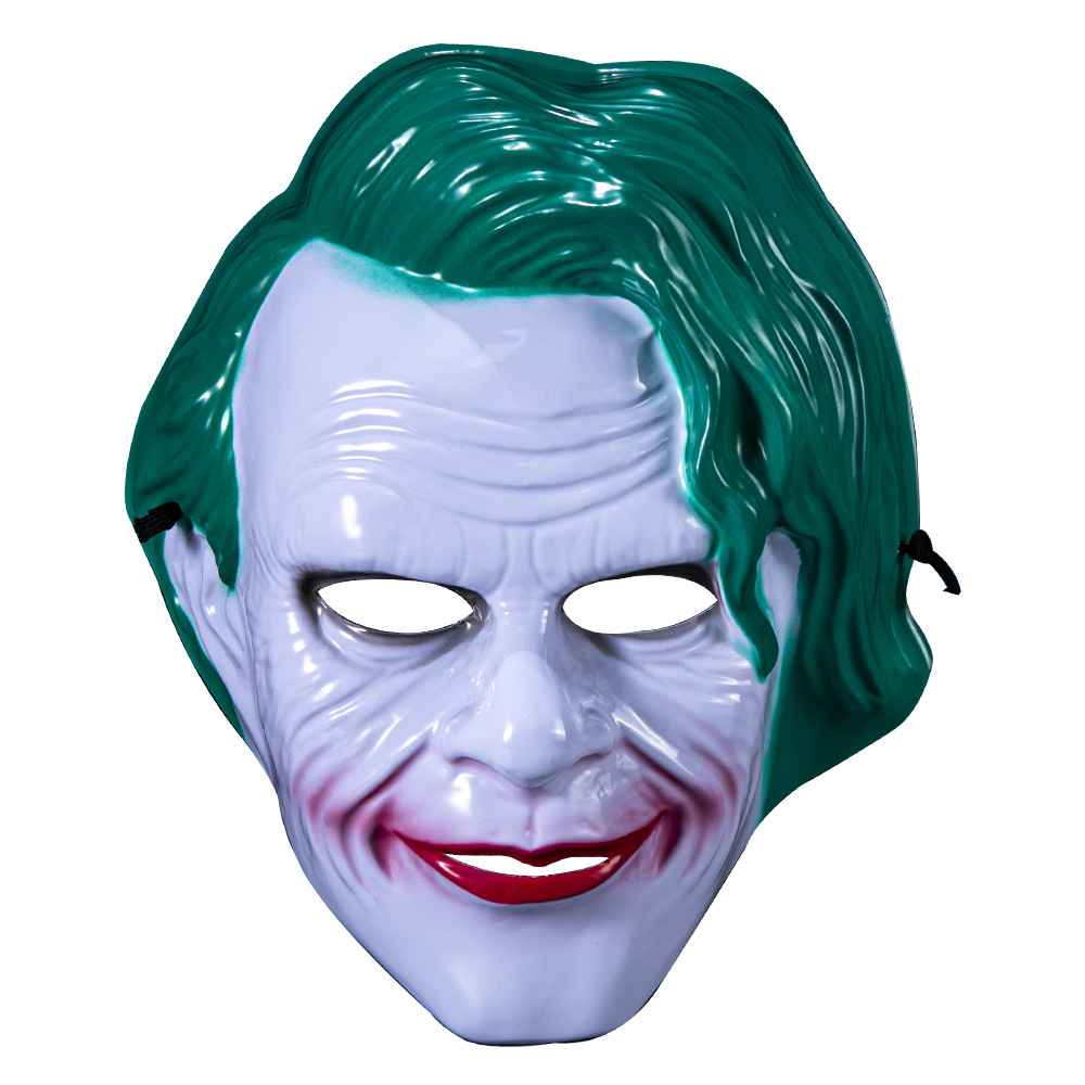 COS Halloween cabello verde payaso noche oscura Rise Dress Up Boutique Máscara de terror Máscara de Halloween