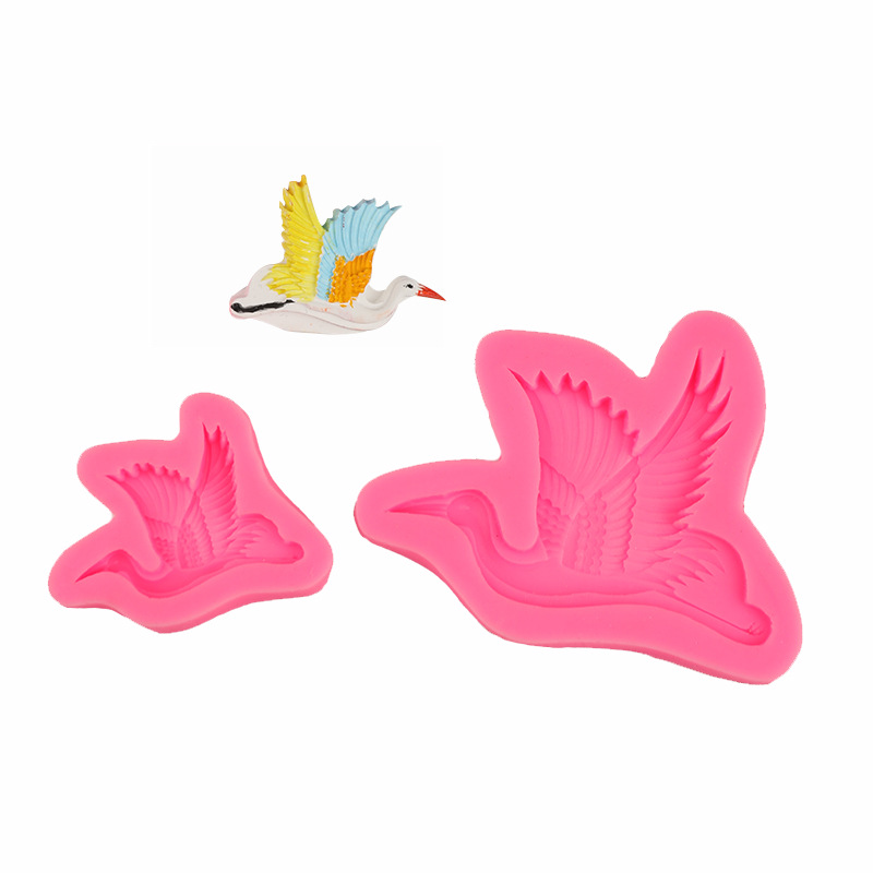 Baihe silicona fondant chocolate DIY molde animal pastel de hornear herramienta decoración adornos