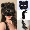 Black mask, set, 3 piece set