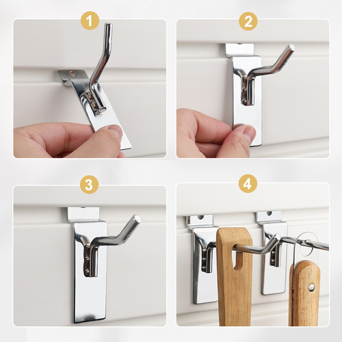 Factory direct sales single line trough plate hook supermarket shelf display hardware hook jewelry accessories metal hook