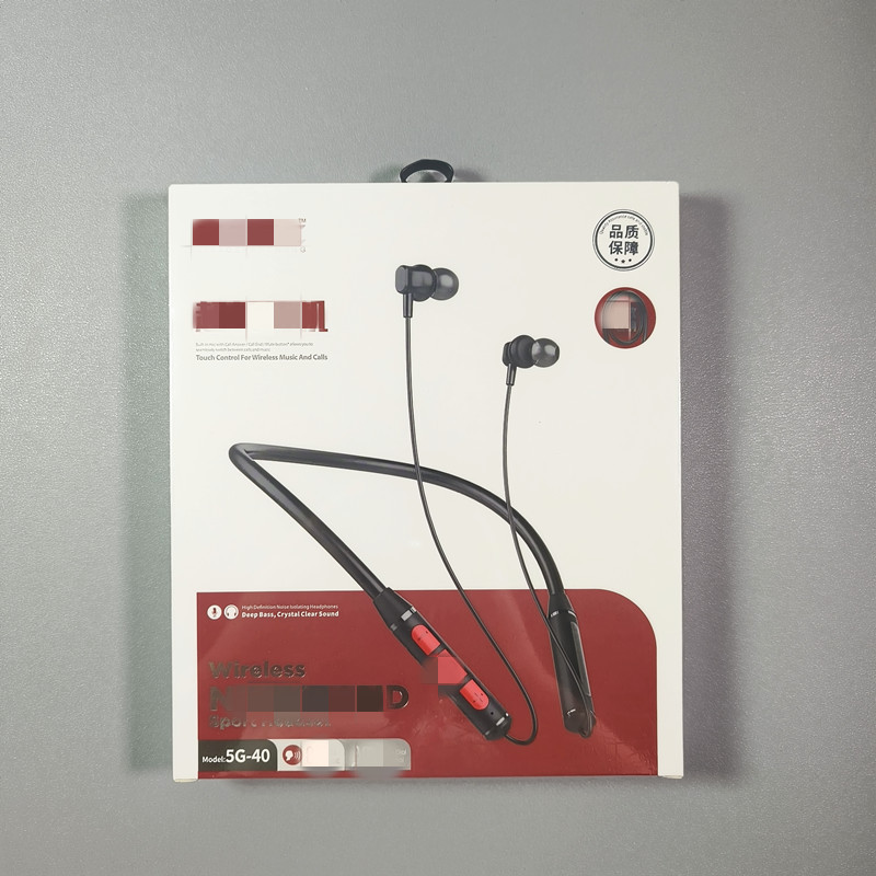 Cervical collar neck hanging Bluetooth headset sports business Bluetooth suitable for smart phone headset with microphone exquisite packaging