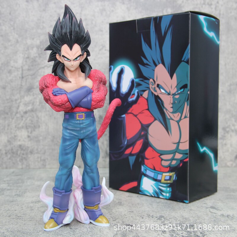 Dragon Ball Series Figures Super Saiyan Standing Pose Super Four Vegeta Anime Model Statue Wholesale