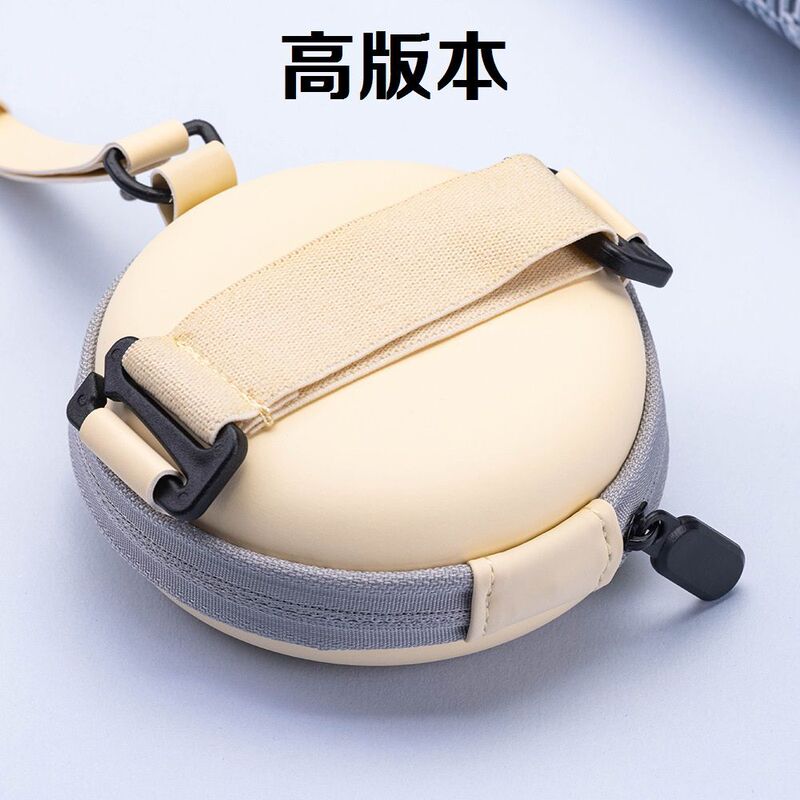 Folding sunglasses storage bag portable packaging round glasses box zipper box eva headphone bag spot wholesale