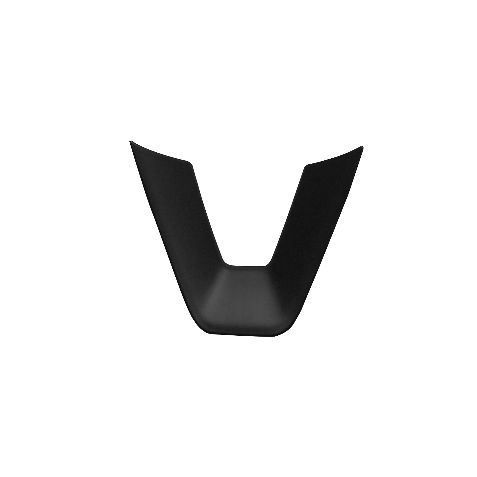 리뉴얼 Y 스티어링 휠 V자형 스티커 - 무광 블랙