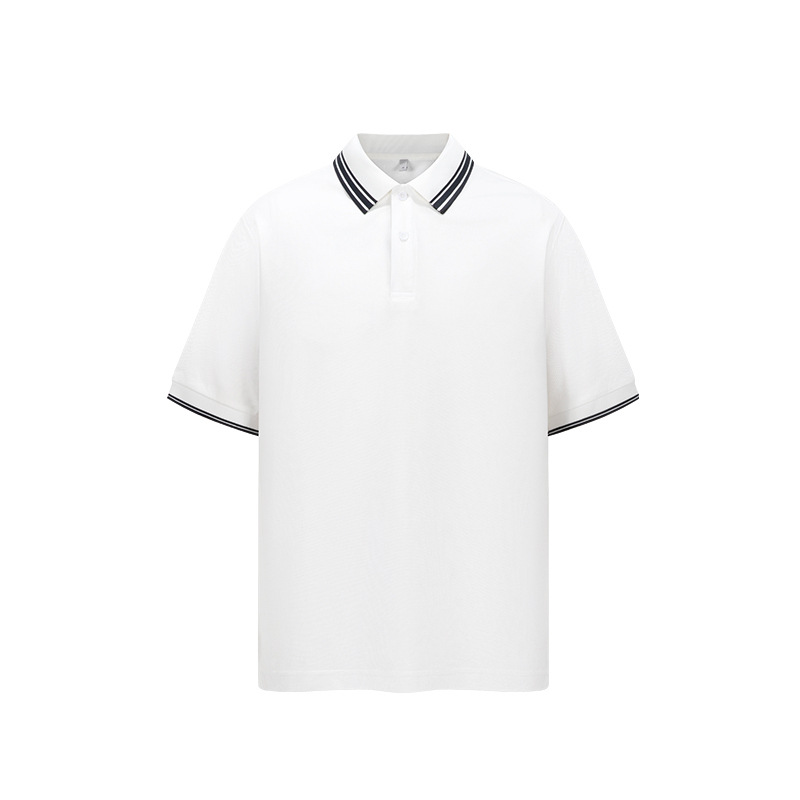 Amazon Cross-Border Wholesale 2026 New Model Pure Cotton Polo Shirt with Coarse Hole Pique Fabric, Same Style as Gucci Polo
