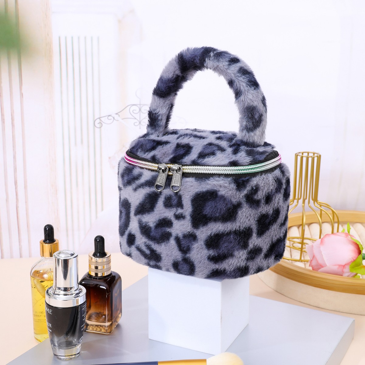 모조 레오파드 무늬 휴대용