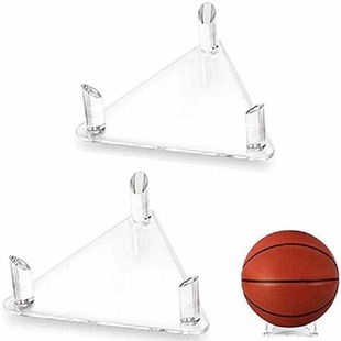 Factory Direct Acrylic Stand Triangular Football Volleyball Bowling Bracket Sporting Goods Ball Display Stand