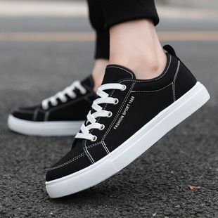 2024 New Men's Plus Size Sports Board Shoes Trendy Lace-up Fashion All-match Lightweight Youth Casual Men's Shoes