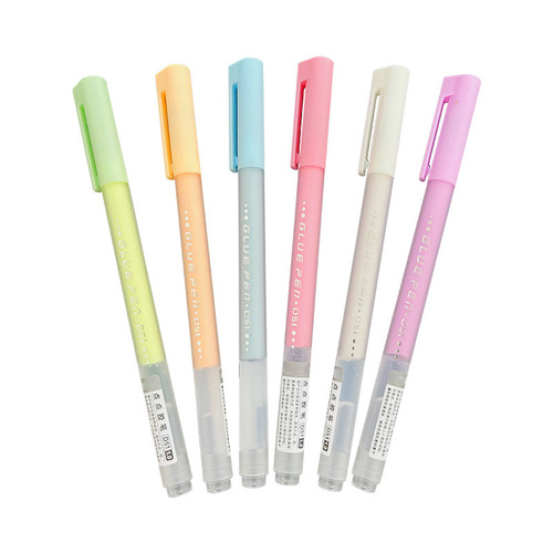 Pen-shaped dot dispensing wholesale pen-shaped hand ledger tape children's manual quick-drying glue student creative color dispensing pen
