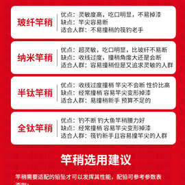 全钛竿稍配节硬尾全钛合金岸抛海筏伐竿桥筏竿阀杆微铅软尾筏杆稍