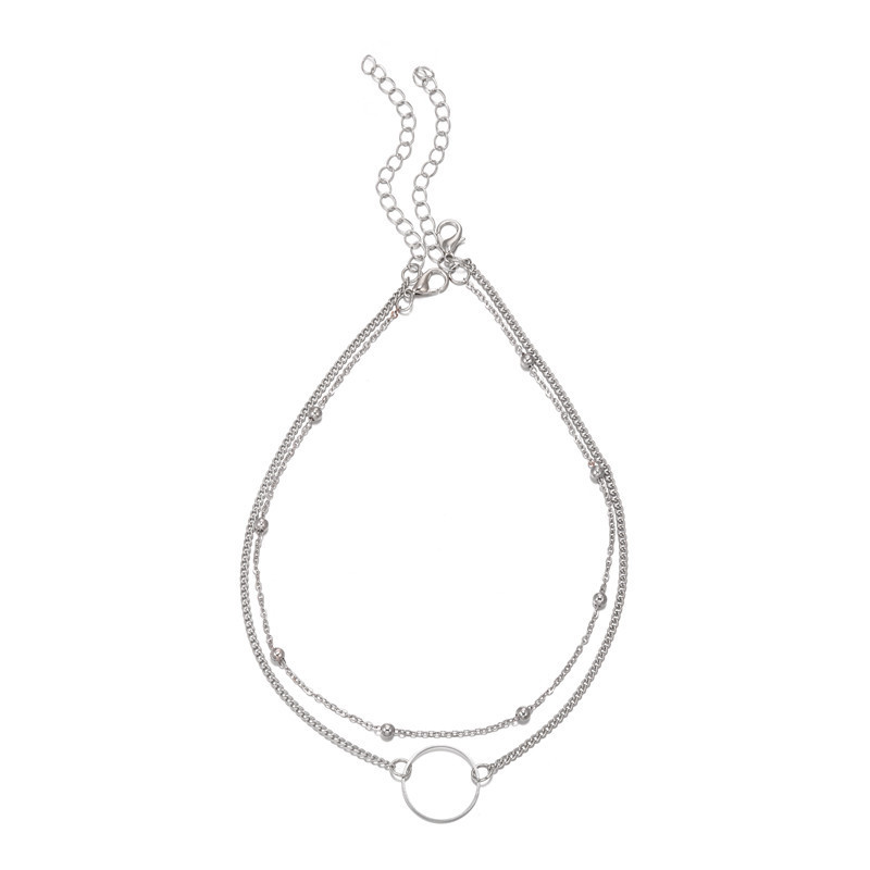 Simple Pendant Double-layer Necklace display picture 7