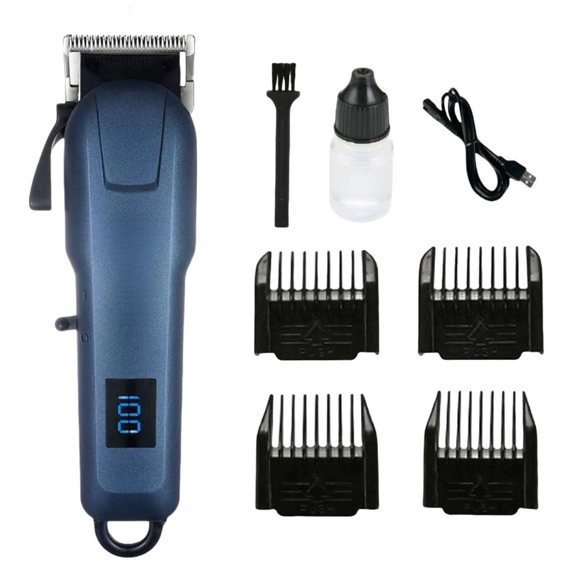 Cortapelos eléctricos especiales para peluquería transfronteriza, pantalla digital LCD, cortapelos eléctricos, cortapelos recargables USB, cortapelos multifunción