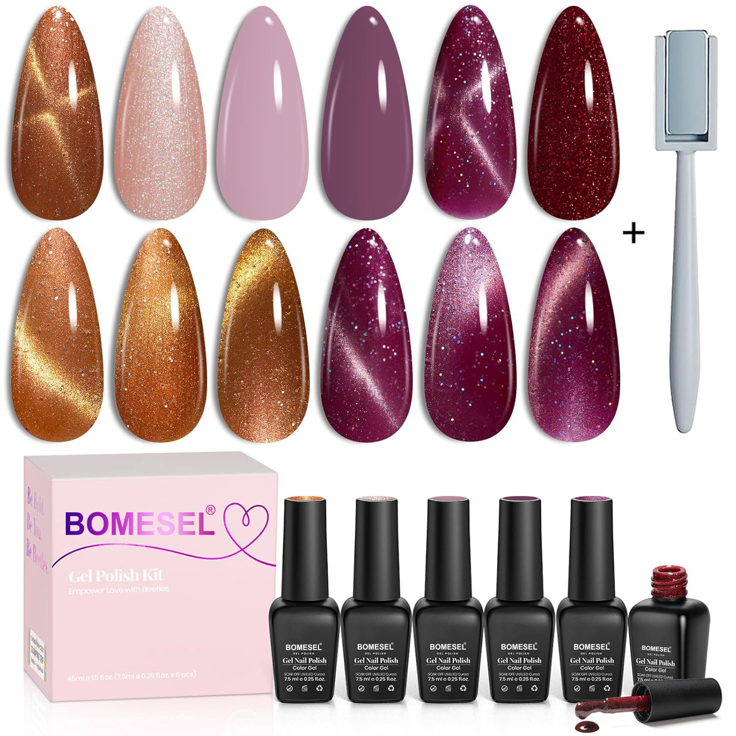 Otoño y invierno oscuros pegamento de vinilo rosa púrpura rojo pegamento UV transfronterizo explosión de comercio exterior puede ser agente