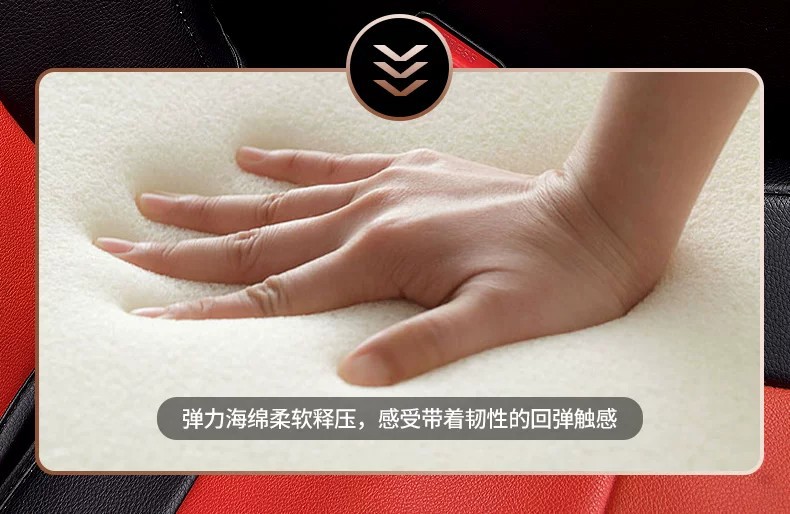 Car center console mat, armrest box mat, thickened and elevated support sponge mat, car interior storage and protection mat
