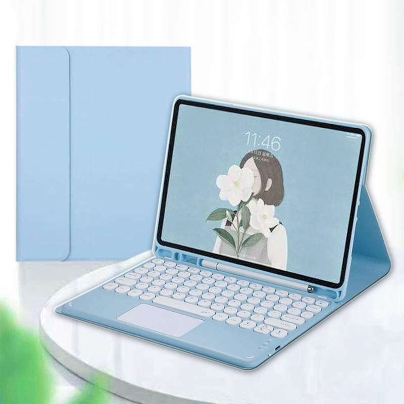 Suitable for Samsung S7Fe Tablet S6Lite Bluetooth Keyboard Leather Case S11 Magic Touch A9+ S9 S10Fe A8 Case