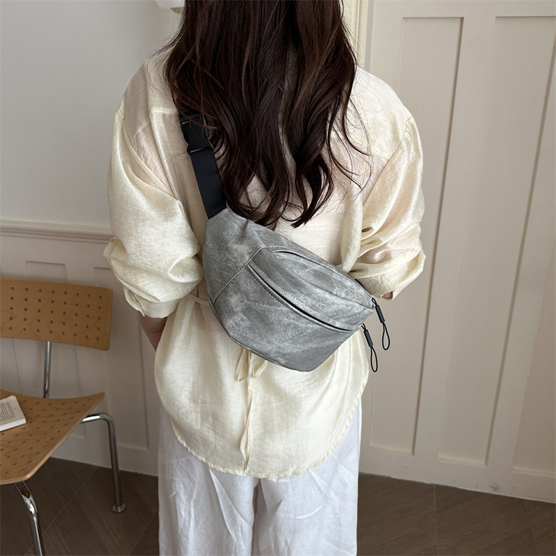 Bolso para mujeres 2026 nuevo estilo de alta sensación bolso de cintura para mujeres de moda casual simple versátil bolso de pecho deportivo de viaje