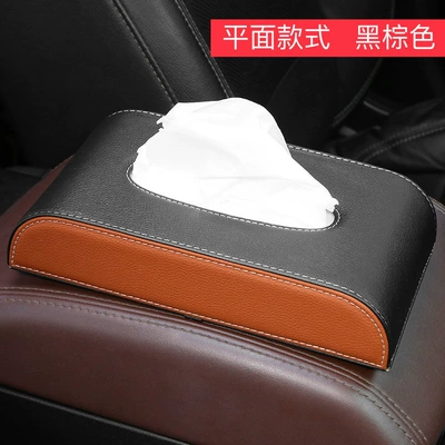 Car tissue box/set Car Tissue Storage Box, Magnetic - seat-tissue-box-black-brown