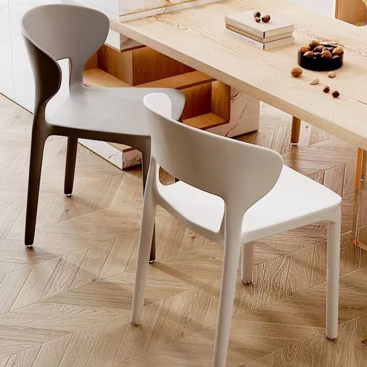 Plastic Chairs for Home Use, Modern and Simple, Thickened and Reinforced Dining Chairs, Stackable Dining Table Chairs, Trendy Commercial Chairs with Backrests Plastic Chairs for Home Use, Modern and Simple, Thickened and Reinforced Dining Chairs, Stackable Dining Table Chairs, Trendy Commercial Chairs with Backrests